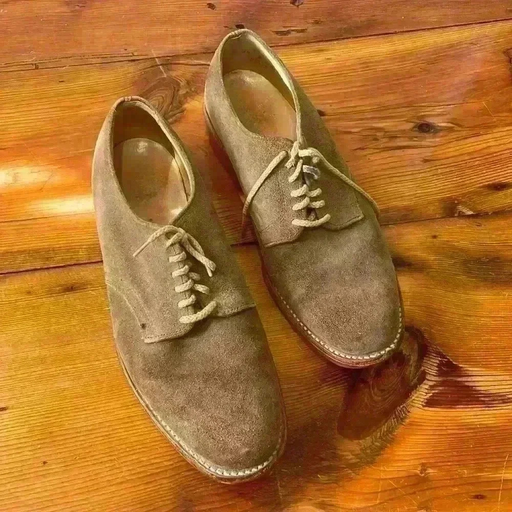 Bostonian men dress suede shoes with red bottom size 9.5